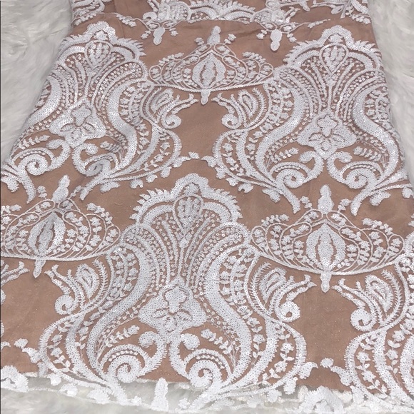 FREE PEOPLE Night Shimmers Mini Dress Ivory - Picture 6 of 10